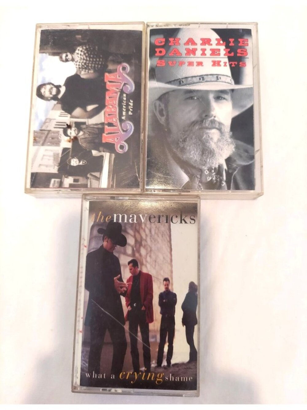 Alabama - American Pride, The Mavericks, & Super Hits Charlie Daniels Tape Lot